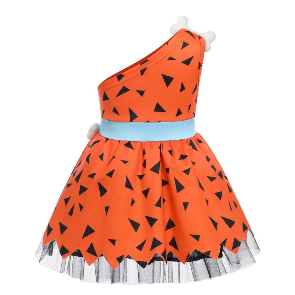 New Kids Pebbles Caveman Historical Stone Age Halloween Costume - Picture 3 of 10